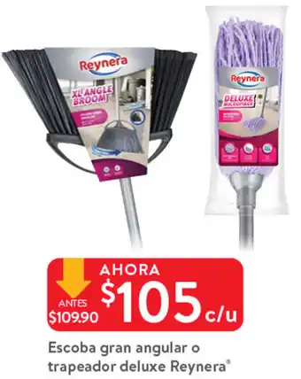 Walmart Escoba Gran Angular o Trapeador Deluxe Reynera oferta