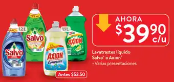 Walmart Lavatrastes Líquido Salvo o Axion oferta