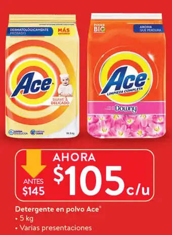 Walmart Detergente En Polvo Ace 5kg oferta