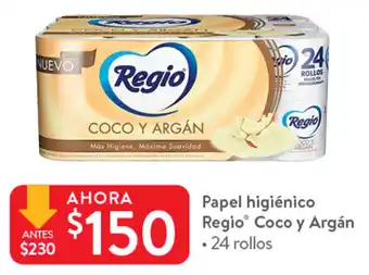 Walmart Papel Higiénico Regio Coco Y Argàn oferta