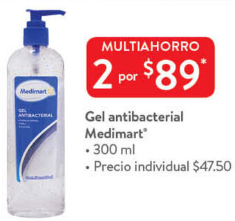 Walmart Gel Antibacterial Medimart 300ml oferta