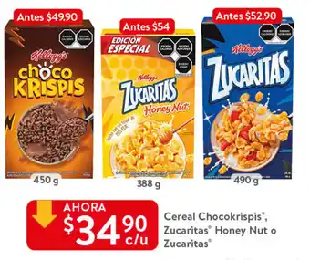 Walmart Cereal Chocokrispis Zucaritas Honey Nut O Zucaritas oferta