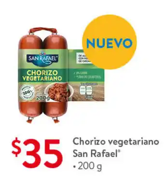 Walmart Chorizo Vegetariano San Rafael 200g oferta