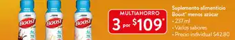 Walmart Suplemento Alimenticio Boost Menos Azúcar 237ml oferta