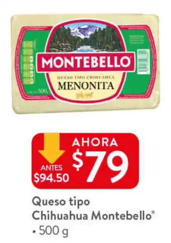 Queso Tipo Chihuahua Montebello 500g