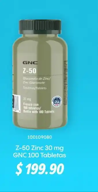GNC Z-50 zinc 30mg oferta
