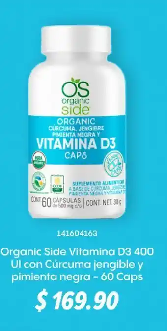 GNC Organic side vitamina d3 oferta
