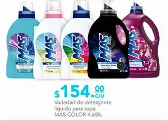 Fresko Variedad de detergente líquido mas color 4.65l oferta