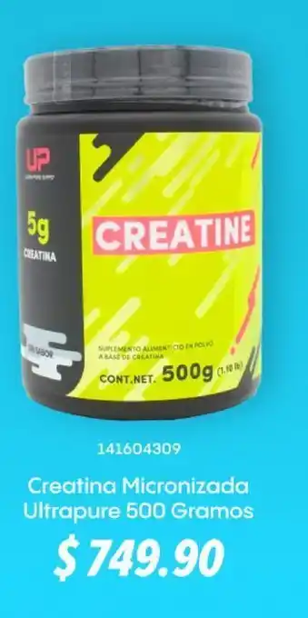Creatina micronizada ultrapure 500 gramos