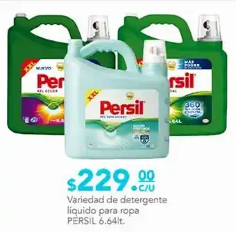 Variedad de detergente líquido persil 6.64l