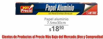 La Comer Papel aluminio oferta
