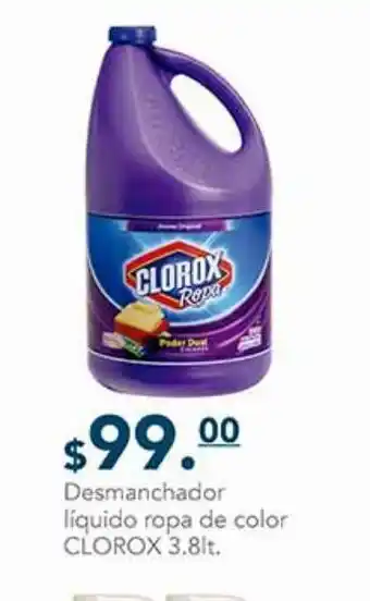 La Comer Desmanchador líquido ropa de color clorox 3,8l oferta