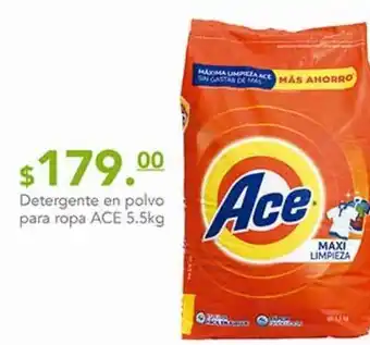 Detergente en polvo ace 5,5kg