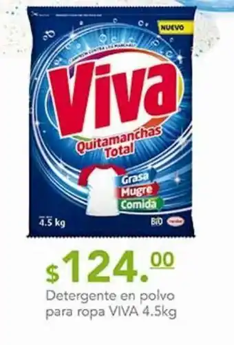 La Comer Detergente en polvo viva 4,5kg oferta