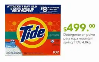 Detergente en polvo tide 4,8kg