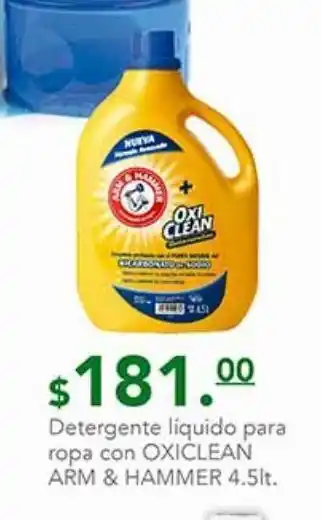 Detergente líquido oxiclean arm&hammer 4,5l