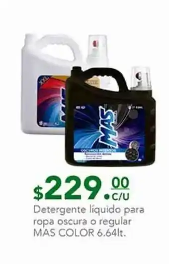 La Comer Detergente líquido mas color 6,64l oferta