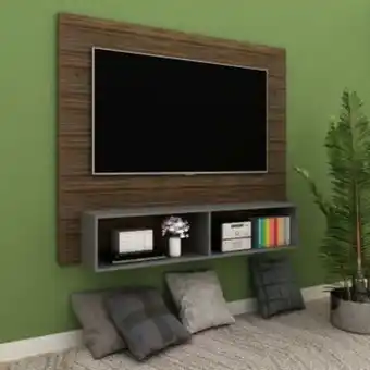 Muebles Dico Panel para tv pantalla de 65'' dione café oferta