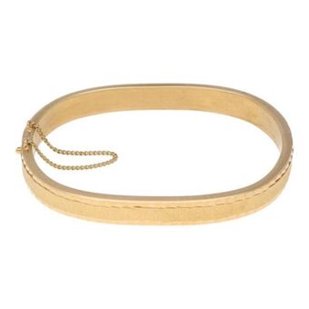 Nacional Monte de Piedad Pulsera de arillo articulada labrada en oro amarillo 18 kilates. oferta