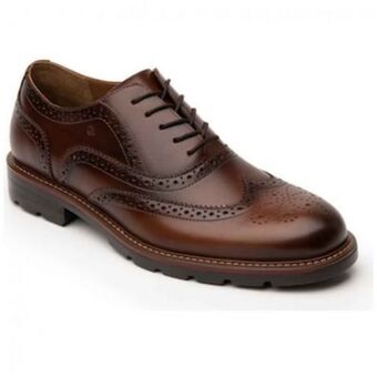 Sears Choclo de piel café para hombre bostoniano quirelli modelo elo 88602s oferta