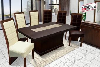 Muebles Troncoso Antecomedor marruecos gr - silla vancouver 3 bitono y 3 marfil oferta