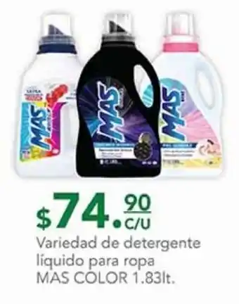 La Comer Detergente líquido mas color 1,83lt oferta