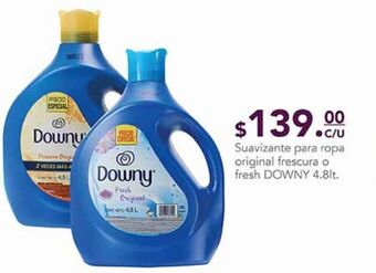 La Comer Suavizante de telas downy 4.8lt oferta