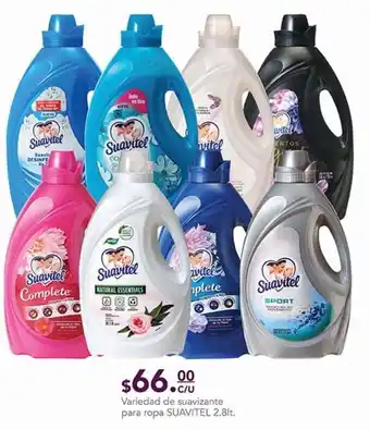La Comer Suavizante de telas suavitel 2.8lt oferta