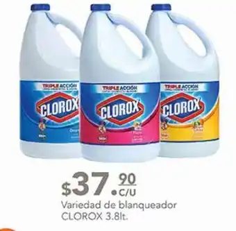 Blanqueador clorox 3,8lt