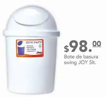 Bote de basura swing joy 5lt