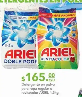 La Comer Detergente en polvo ariel 4,5kg oferta