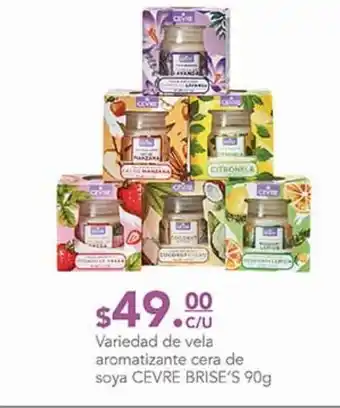 La Comer Vela aromatizante cera de soya cevre brise´s 90g oferta