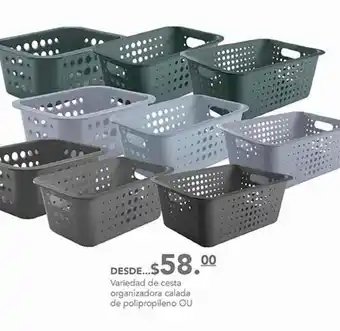 Cesta organizadora calada