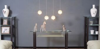 Muebles Dico Candil globo plata oferta