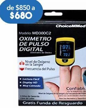 Farmacia San Pablo Choicemmed oximetro digital c/1pza oferta