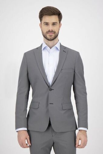 Saco roberts red extra slim fit color gris oxford