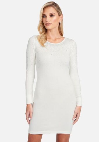 Bebe Crew neck sweater dress oferta
