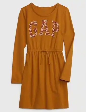Vestido gap manga regular para niña