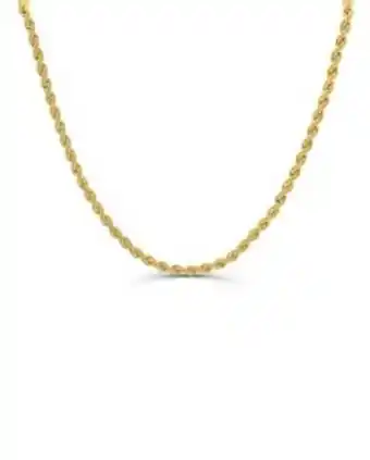 Cadena dorsal de oro amarillo 14k de 60 cm (4mm)