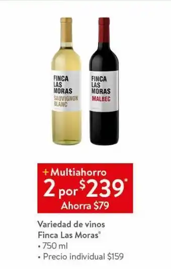 Walmart Vino finca las moras 750ml oferta