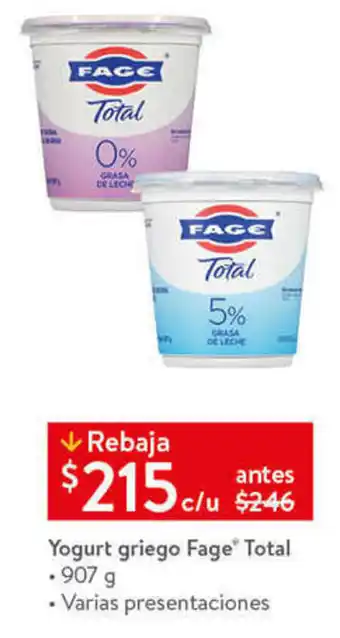 Yogurt Griego Fage Total 907g