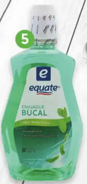Walmart Enjuague Bucal Equate 1,5L oferta