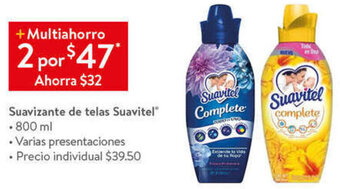 Walmart Suavizante de Telas Suavitel 2x800ml oferta