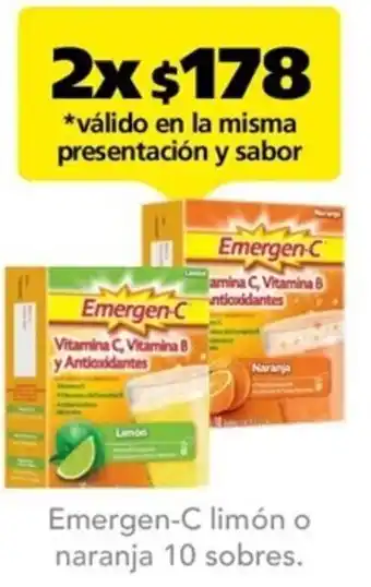 Farmacia San Pablo Emergen -C Limón o Naranja 10 Sobres oferta