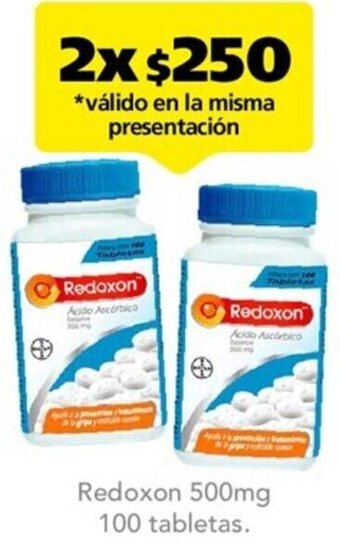Farmacia San Pablo Redoxon 500mg 100 Tabletas oferta