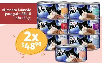 Soriana Híper Alimento Húmedo para Gato Felix Lata 156g oferta