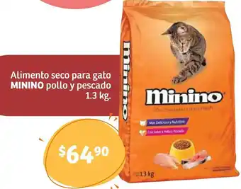 Soriana Híper Alimento Seco para Gato Minino Pollo y Pescado 1,3kg oferta