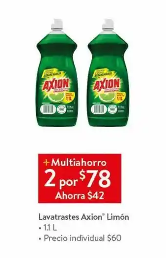 Lavatrastes axion limón 1,1l