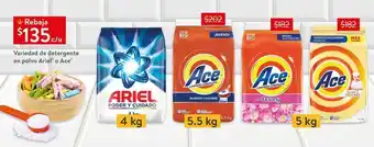 Walmart Detergente en polvo ariel o ace oferta
