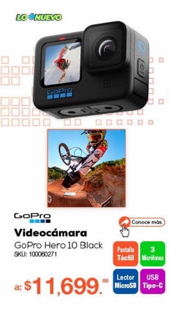 RadioShack Videocámara gopro hero 10 black / negro oferta
